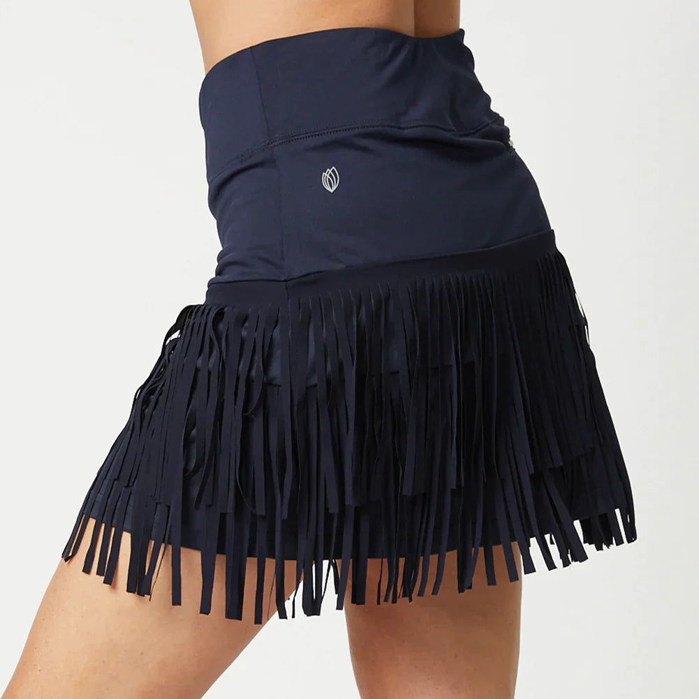 GGblue Womens Fringe 15 inch Skort NAVY