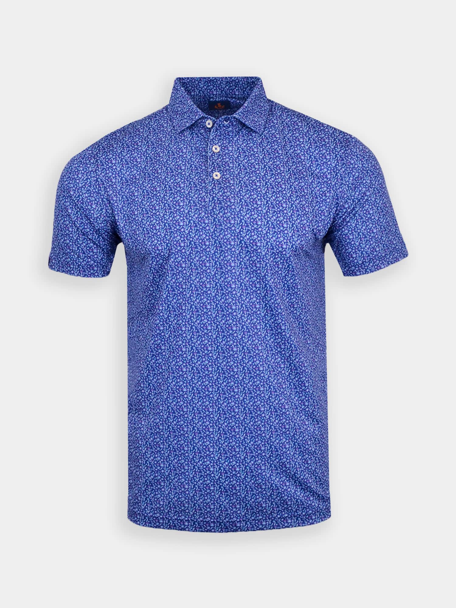 Donald Ross Mens Sport Fit Logan Polo NAVY MULTI Golf Anything US