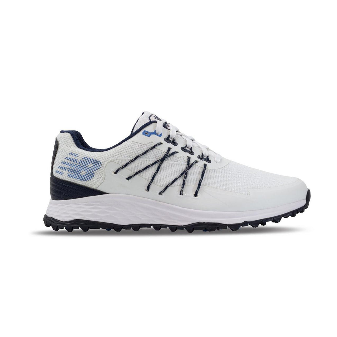 New Balance Mens Fresh Foam Pace SL Golf Shoe - WHITE / NAVY