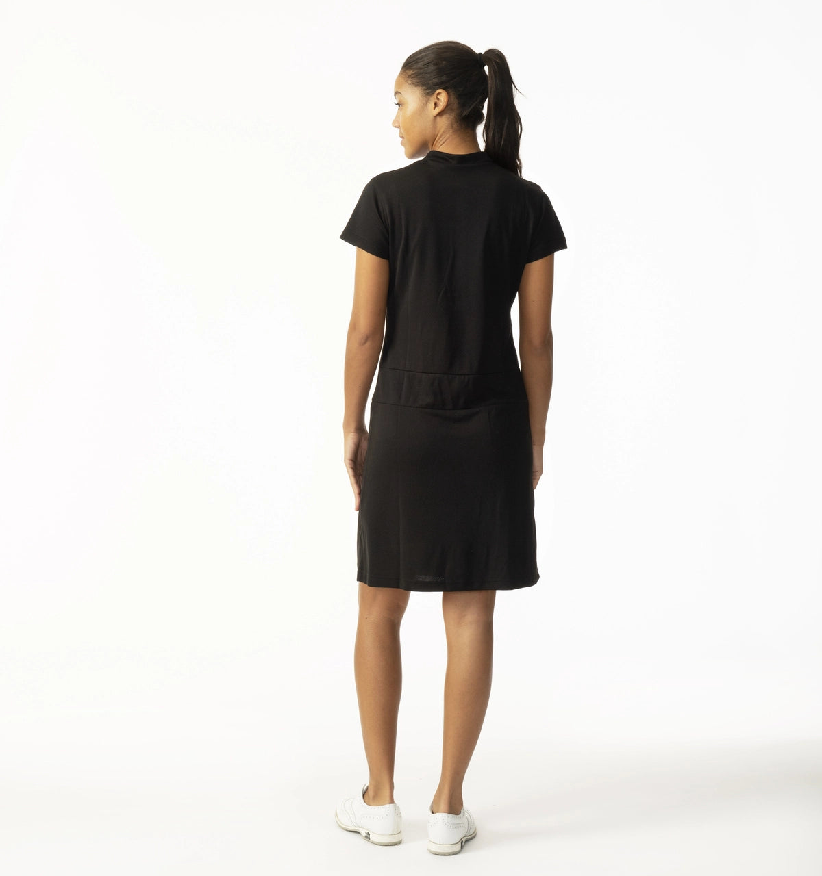 Daily Sports Womens Selena Black Cap Sleeve Dress - BLACK Golf Anything US Daily Sports Womens Selena Black Cap Sleeve Dress - BLACK Golf Anything US