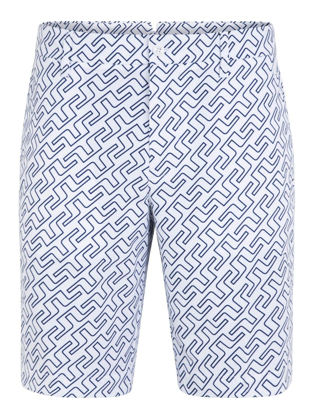 J.Lindeberg Mens Tim Golf Shorts - JL NAVY BRIDGE MONOGRAM – Golf